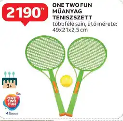 Auchan One two fun műanyag teniszszett ajánlat