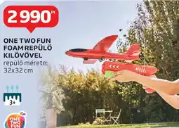 Auchan One two fun foam repülő kilövővel ajánlat