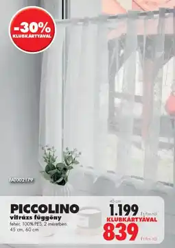 Diego PICCOLINO vitrázs függöny ajánlat