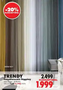 Diego TRENDY fényáteresztő függöny ajánlat