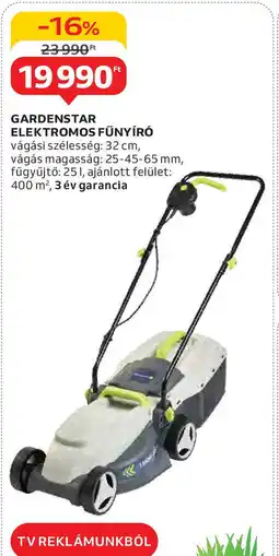 Auchan Gardenstar elektromos fűnyíró ajánlat