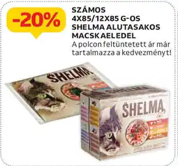 Auchan Számos 4x85/12x85 g-os Shelma alutasakos macskaeledel ajánlat