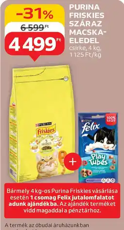 Auchan Purina friskies száraz macska- eledel ajánlat