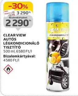 Auchan Clear view autós légkondicionáló tisztító ajánlat