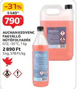 Auchan Auchan kedvenc fagyálló hűtőfolyadék ajánlat