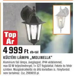 Obi Kültéri lámpa „molinella" ajánlat