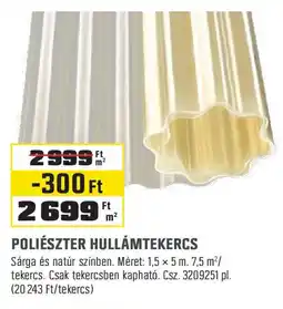 Obi Poliészter hullámtekercs ajánlat