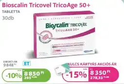 Kulcs Patika Bioscalin Tricovel TricoAge 50+ ajánlat