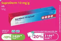 Kulcs Patika SupraDerm 10 mg/g ajánlat
