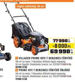 Obi Villager prime 4011 t benzines fűnyíró stb. ajánlat
