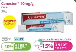 Kulcs Patika Canesten 10mg/g ajánlat