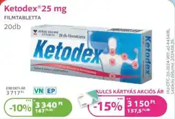 Kulcs Patika Ketodex 25 mg ajánlat