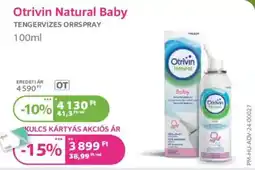 Kulcs Patika Otrivin Natural Baby ajánlat