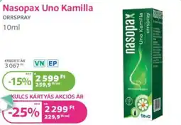 Kulcs Patika Nasopax Uno Kamilla ajánlat