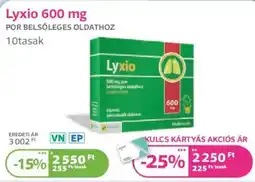 Kulcs Patika Lyxio 600 mg ajánlat