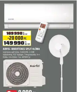 Obi Airfel inverteres split klíma ajánlat