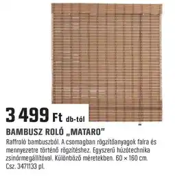 Obi Bambusz roló „mataro" ajánlat