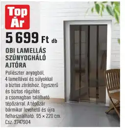 Obi Obi lamellás szúnyogháló ajtóra ajánlat