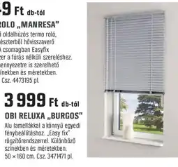 Obi Obi reluxa,,burgos" ajánlat