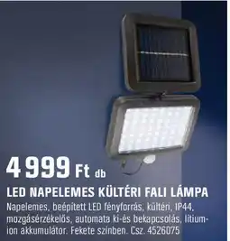 Obi Led napelemes kültéri fali lámpa ajánlat