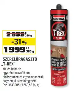 Obi Szerelőragasztó ,,t-rex" ajánlat