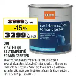 Obi Obi 2 az 1-ben selyemfényű zománcfesték ajánlat
