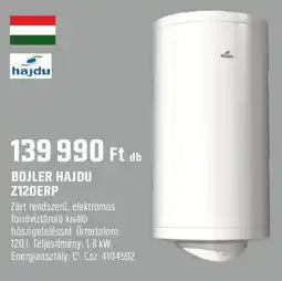 Obi Bojler hajdu z120erp ajánlat