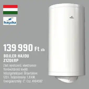 OBI Bojler hajdu z120erp ajánlat
