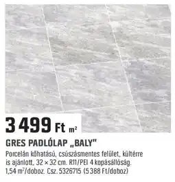Obi Gres padlólap,,baly" ajánlat