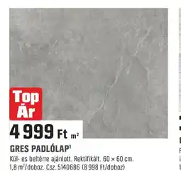 Obi Gres padlólap ajánlat