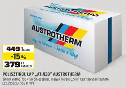 Obi Polisztirol lap „at-n30" austrotherm ajánlat