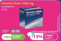 Kulcs Patika Venotec Forte 1000 mg ajánlat