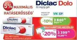 Kulcs Patika Diclac Dolo 50 mg/g gél ajánlat