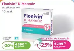 Kulcs Patika Flonivin D-Mannóz ajánlat