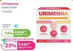 Kulcs Patika Urimenna ajánlat