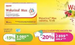 Kulcs Patika Walurinal Max tabletta ajánlat