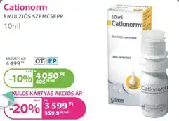 Kulcs Patika Cationorm ajánlat