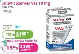 Kulcs Patika JutaVit Szerves Vas 18 mg ajánlat