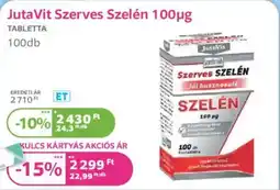 Kulcs Patika JutaVit Szerves Szelén 100μg ajánlat