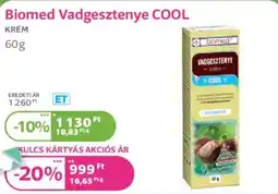 Kulcs Patika Biomed Vadgesztenye COOL ajánlat