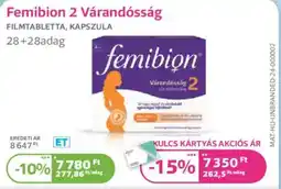 Kulcs Patika Femibion 2 Várandósság ajánlat