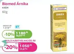 Kulcs Patika Biomed Árnika ajánlat
