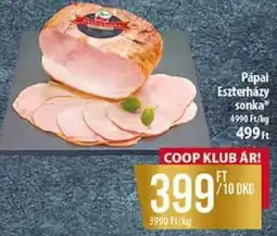 Coop Pápai Eszterházy sonka ajánlat