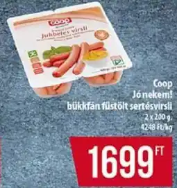 Coop Coop Jónekem! bükkfán füstölt sertésvirsli ajánlat