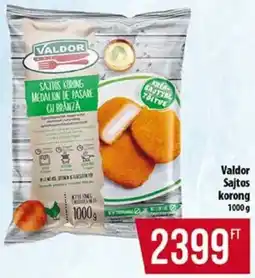 Coop Valdor Sajtos korong ajánlat