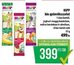 Coop HIPP bio gyümölcsszelet ajánlat