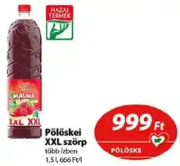 Coop Pölöskei XXL szörp ajánlat