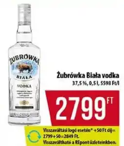 Coop Żubrówka Biała vodka ajánlat