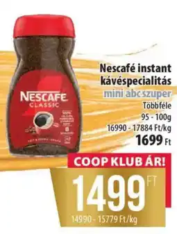 Coop Nescafé instant kávéspecialitás ajánlat
