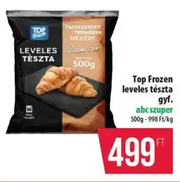 Coop Top Frozen leveles tészta gyf. ajánlat